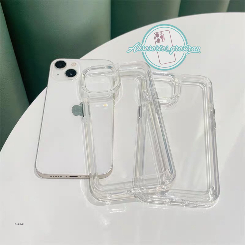 [+PACK BOX] ANTI KUNING !! ARMOUR MILITARY IP 7-16 Case Akrilik Bening IPHONE 7 7+ 8 8+ SE 2 X XS MAX XR 11 12 13 14 15 16 PRO MAX 14+ 15+ 16+ PLUS Casing Transparan Hard Clear Case Premium Acrylic