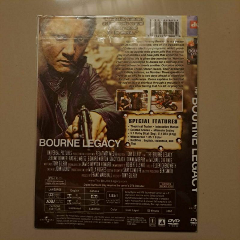 KASET DVD - THE BOURNE LEGACY
