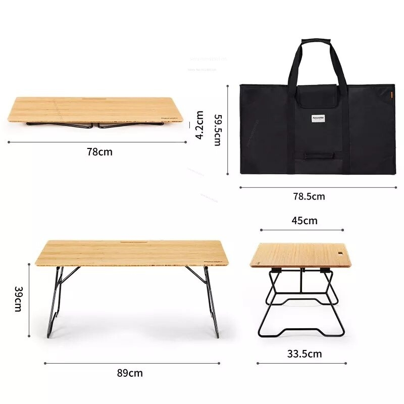 MEJA LIPAT BAMBU NATUREHIKE NH22JU011