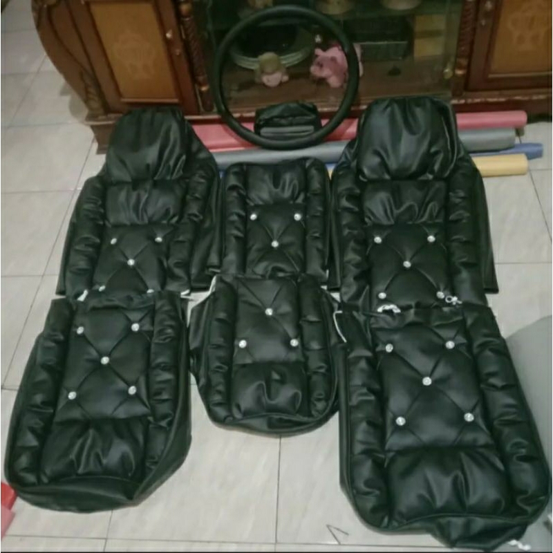 Sarung Jok Mobil Truk Umplung Model Sofa Kancing COD