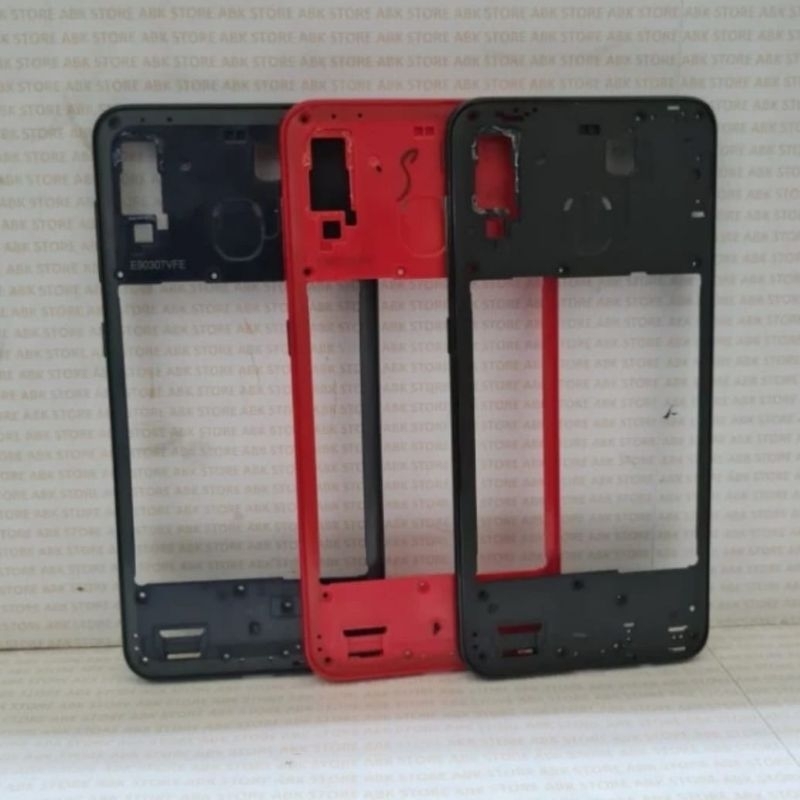 BEZEL TULANG MESIN TUTUP BATRE TULANG TENGAH SAMSUNG A20 ORIGINAL