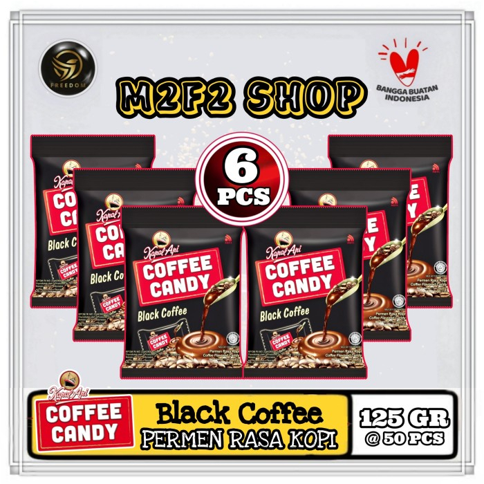 

Permen Rasa Kopi Kapal Api | Black Coffee Candy - 125 gr (Kemasan 6 Pack)