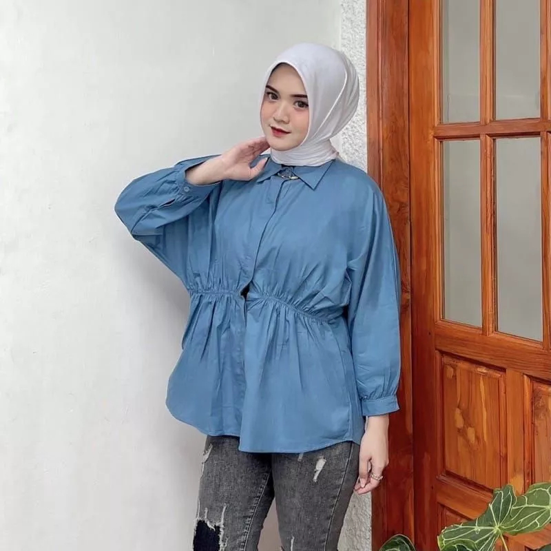 ALYA SHIRT - Kemeja Wanita - Atasan Wanita Oversize