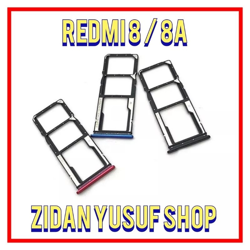 SIMTRAY SIMLOCK SLOT KARTU TEMPAT SIM XIAOMI REDMI 8 / REDMI 8A SLOT SIMCARD ORIGINAL