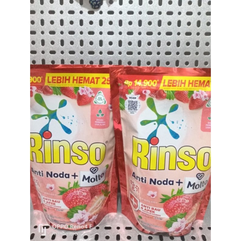 rinso cair 565 strowberry/detergent rinso cair 565ml