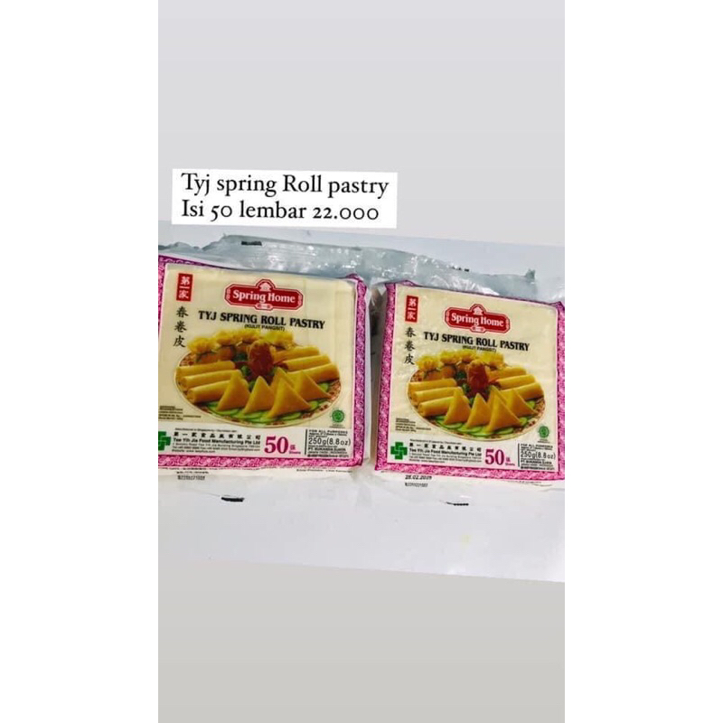 

tyj spring roll pastry isi 50