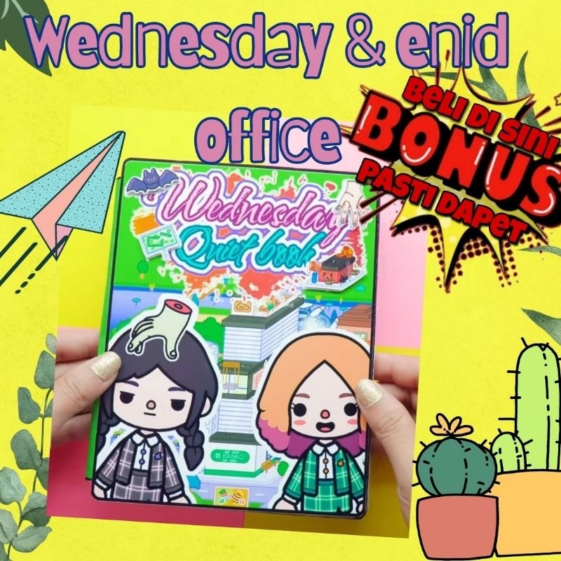 [FREE GIFT] TOCA BOCA LIFE BOOK / BUKU TOCA BOCA / WEDNESDAY ENID OFFICE / SERI 23 WEDNESDAY ENID / 