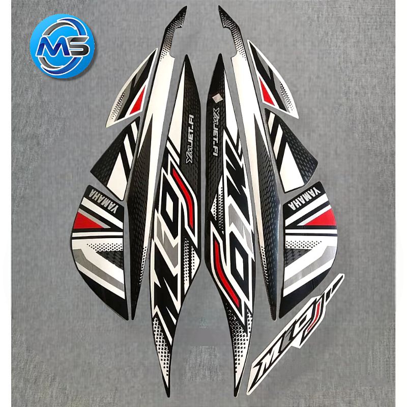 Stiker Striping Motor Mio J 2012 Hitam Sticker Lis Body Standar