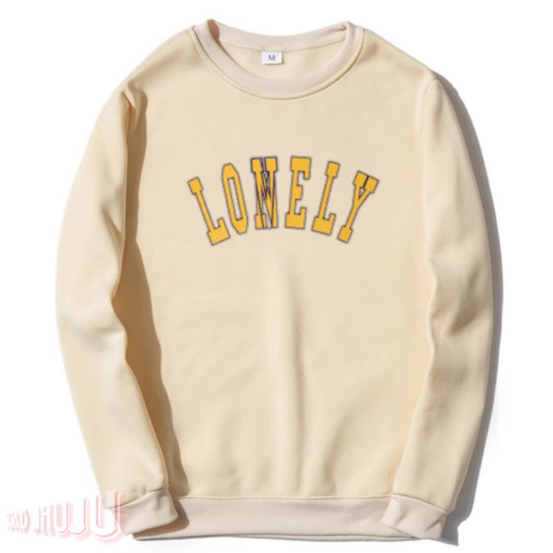 Sweater TXT Hueningkai Lovely x Lonely Kuning