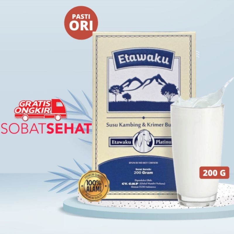 Susu ETAWAKU PLATINUM Atasi Nyeri Sendi &amp; Sesak Nafas Original 100% Susu Kambing Etawa