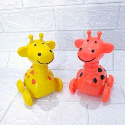 Mainan Anak / Bayi JERAPAH / BEBEK / KELINCI TARIK Tali Roda Jalan + Lampu LED SS 1377 / LT 20 / LT 21- Smile Giraffe Toys Tarik Jalan SS1377 / LT20 / LT21