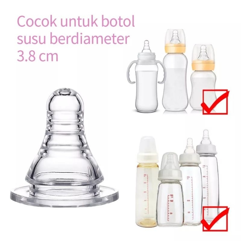 Dot Bayi peristaltic nipple/Dot slim neck 3.8cm BPA Free