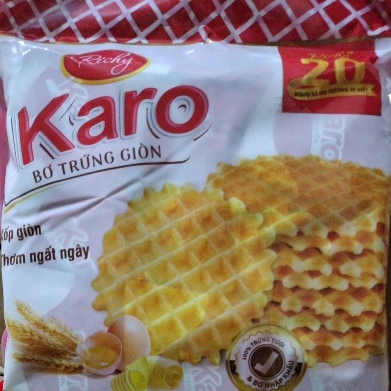 RICHY KARO  BO TRUNG GION / CRISPY BUTTER WAFFLES VIETNAM 270 GRAM