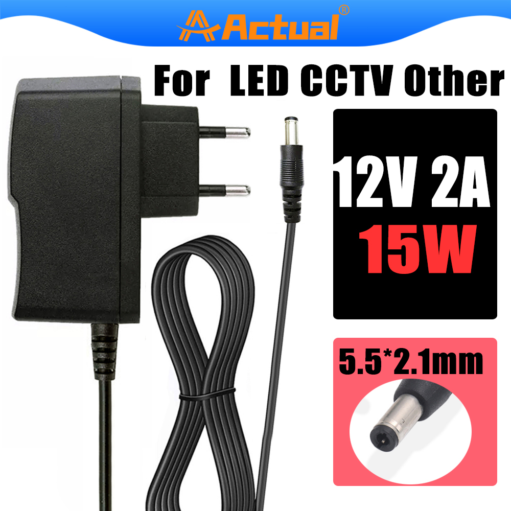 Actual【COD】ADAPTOR STB ZTE CCTV Modem Router 12V 2A POWER SUPPLY ADAPTOR 12V 2A 15W