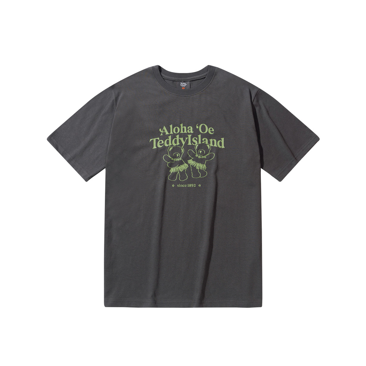 NCT DREAM x Teddy Island - Aloha Teddy Short Sleeve Charcoal (JAEMIN)