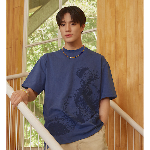 NCT DREAM x Teddy Island - Monotone Teddy Short Sleeve Navy (JENO)
