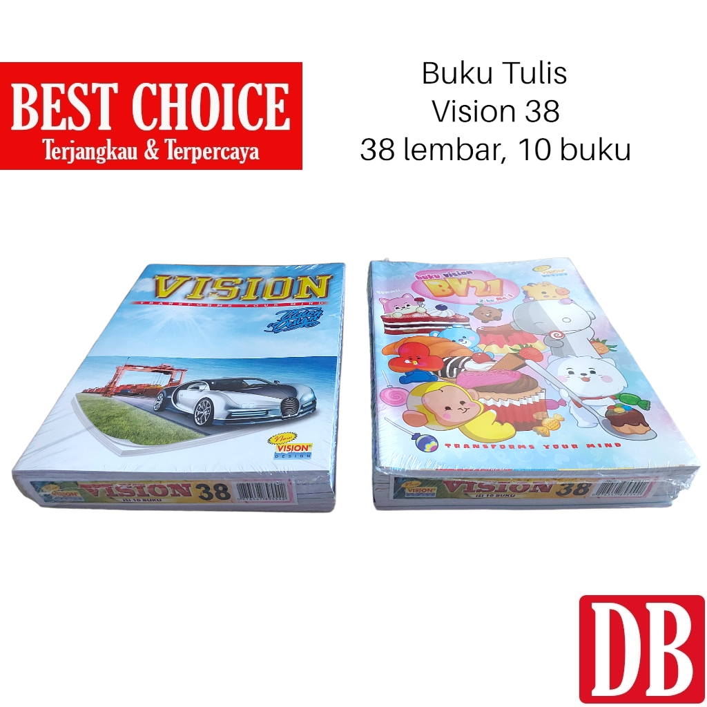 

Buku Tulis Vision 38 Lembar 10 Pcs Variasi Gambar