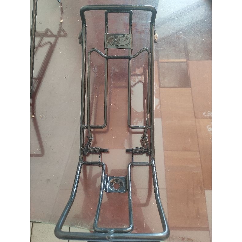 Rak Bagasi-Jepitan-Jepit-Gantungan-Dudukan Barang Tengah-FuLL Besi Hitam Revo 100 Lama