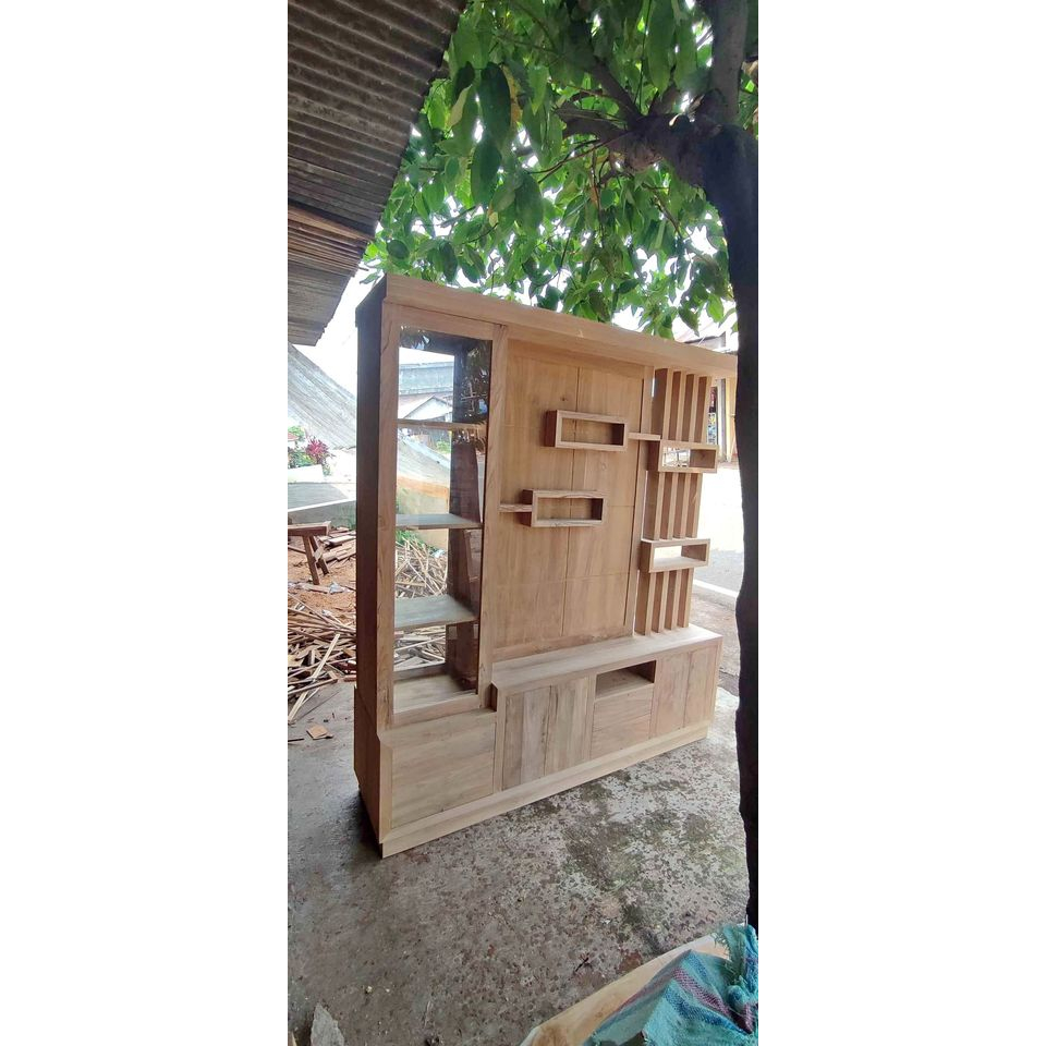 

LEMARI PAJANGAN BAHAN KAYU JATI JEPARA BELUM WARNA