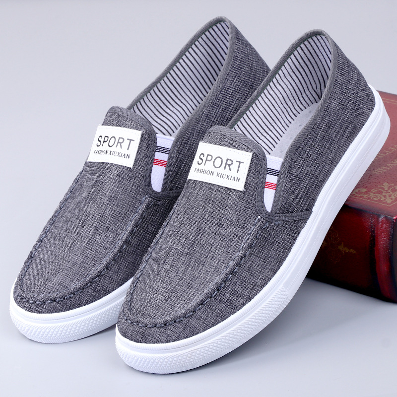 Sepatu Sport Canvas Slip On Kanvas Casual Pria Wanita