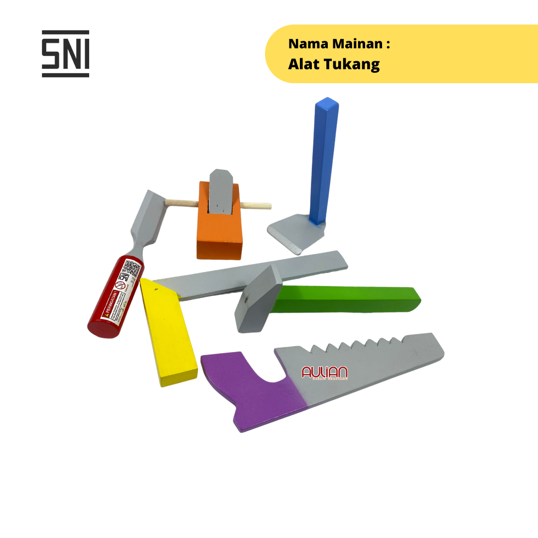 MAINAN EDUKASI ANAK / MAINAN KAYU / APE PAUD - ALAT TUKANG