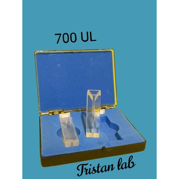 2 Pcs Quartz Micro Kuvet With Lid 700ul /Kuvet Quartz Micro With 700ul