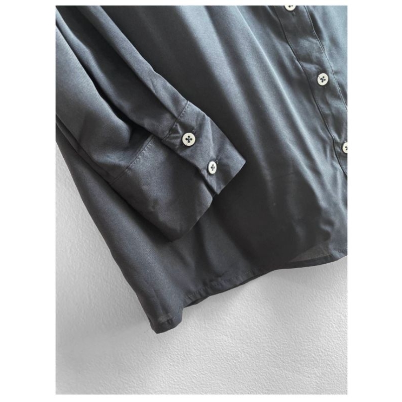 Cortelle black long sleeve button down shirt