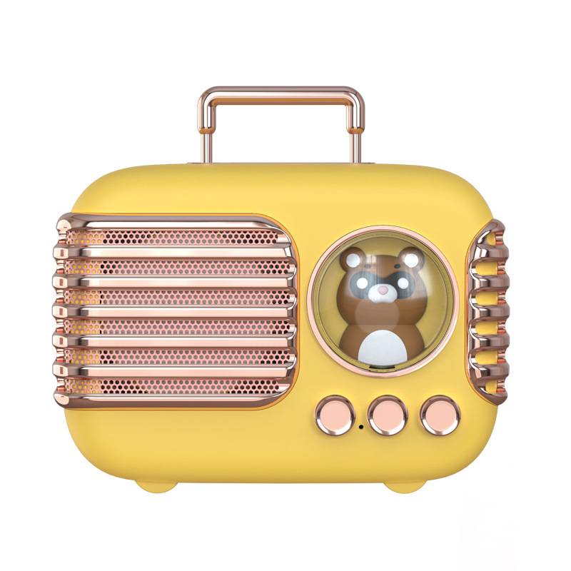 Bluetooth Mini Speaker Bluetooth 5.3 Mini Animal Speaker Stereo Retro Outdoor Portable Wireless