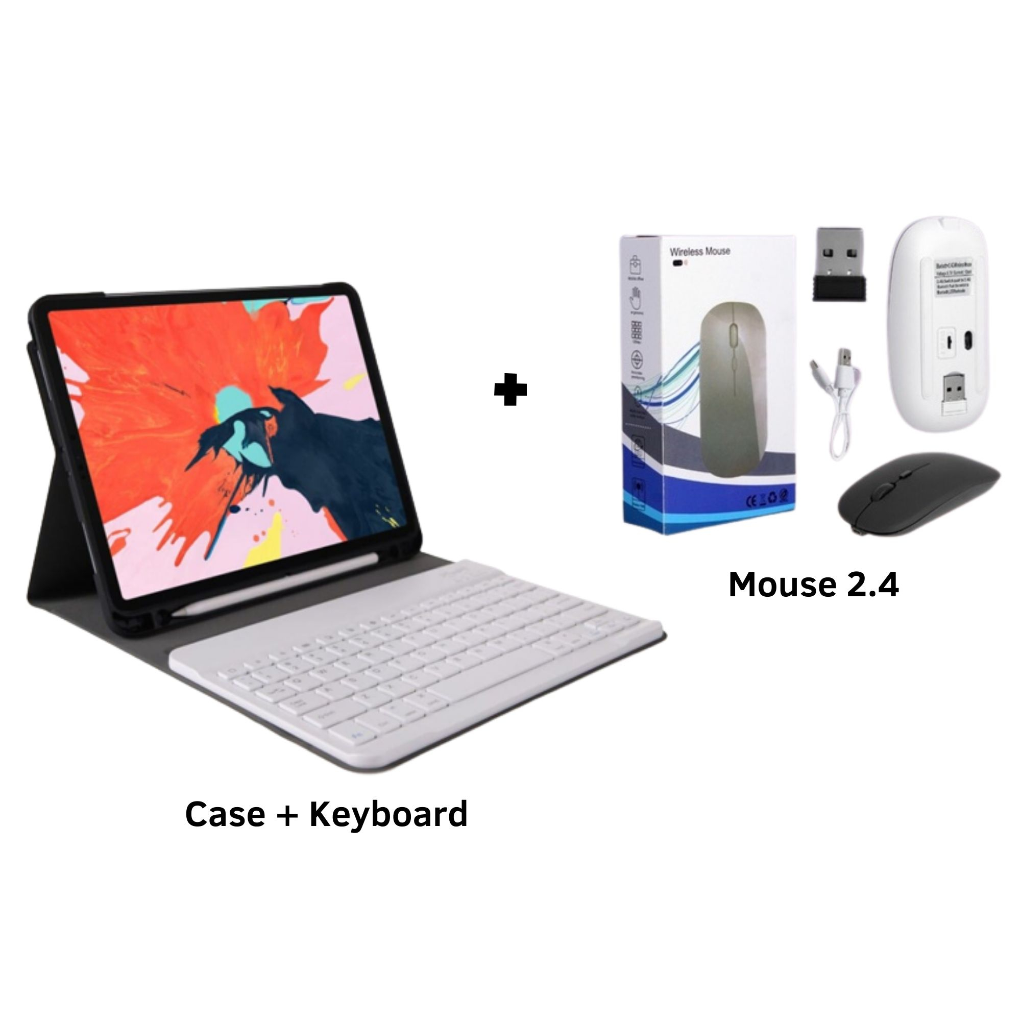 Huawei Matepad 10.4/Honor V6 Paket Lengkap Keyboard Sarung Mouse Bluetooth Book Case FS Smart Cover + Keyboard Wireless Bersertifikat Resmi Penggunaan Bluetooth