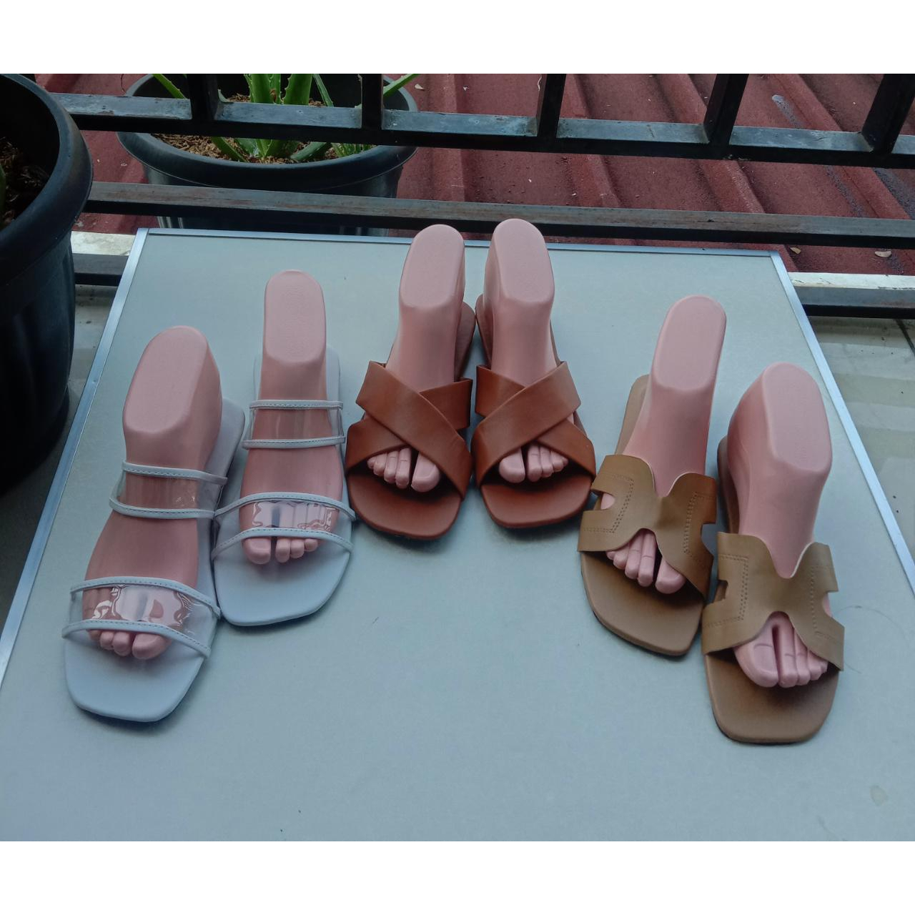 Paket Sandal wanita 3psg hanya 32ribu model korean style F6 F16 F17