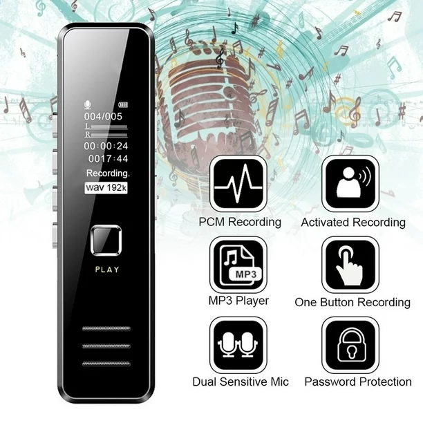 【Ready Stock】Voice Recorder Spy Recording Pen Recorder  Mp3 Player Perekam Suara Recorder Voice Kualitas Suara HD   Alat Perekam Suara Perekaman Otomatis