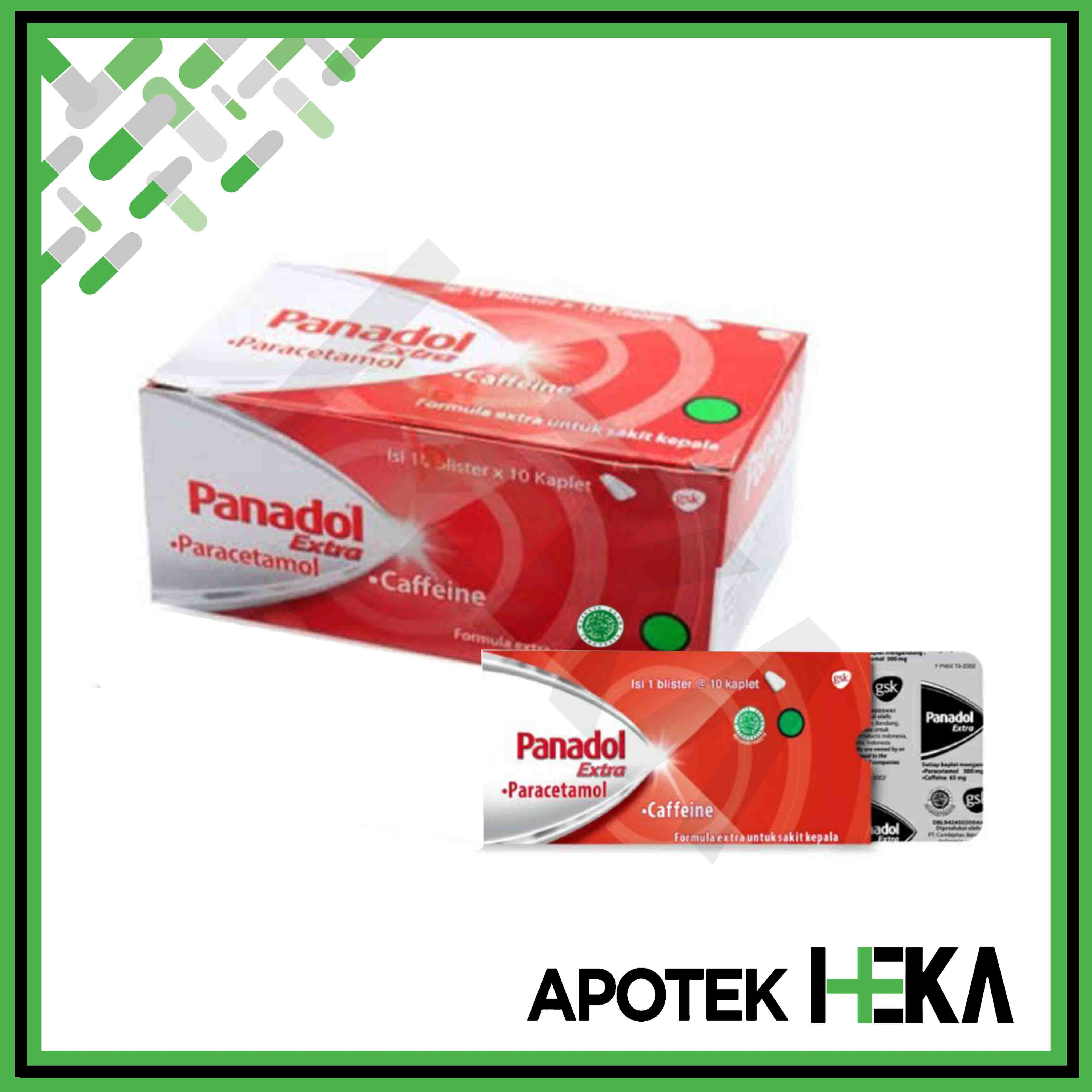 Panadol Merah Extra Paracetamol Box isi 100 Tablet (SEMARANG)