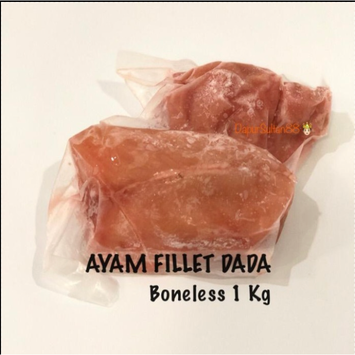 

AYAM DADA FILLET Boneless Skinless 1 Kg tanpa tulang kulit frozen
