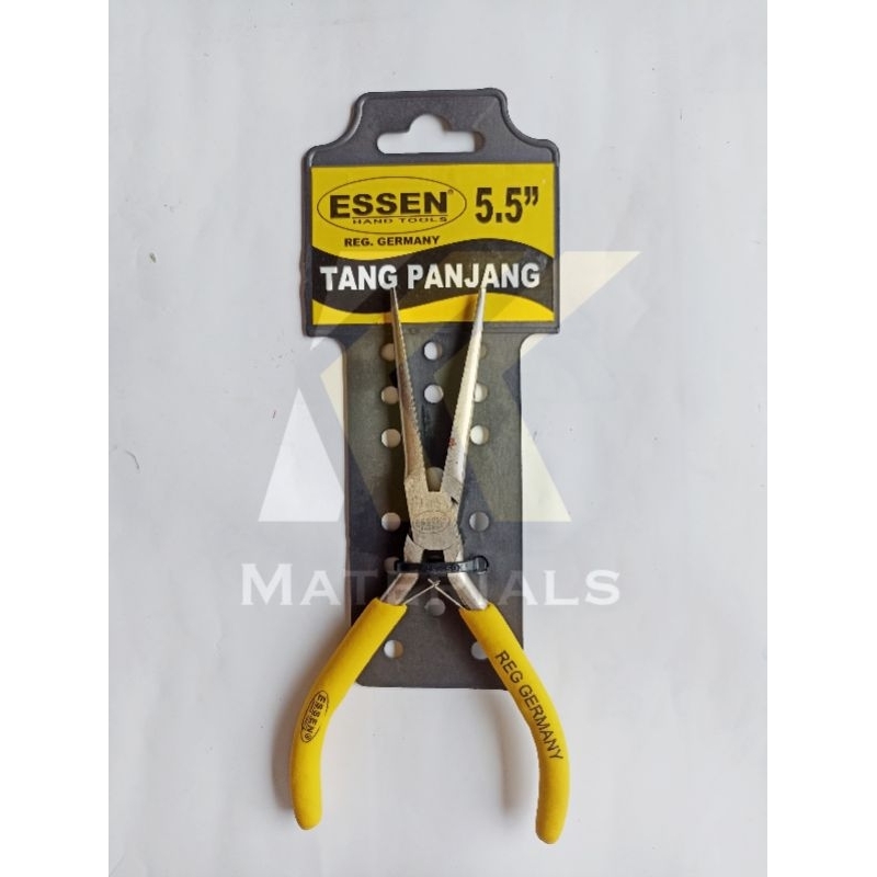 TANG LANCIP MINI 5.5 INCH ESSEN / TANG BUAYA JEPIT KECIL LANCIP PANJANG LONG NOSE PLIER 5 INCH / TAN