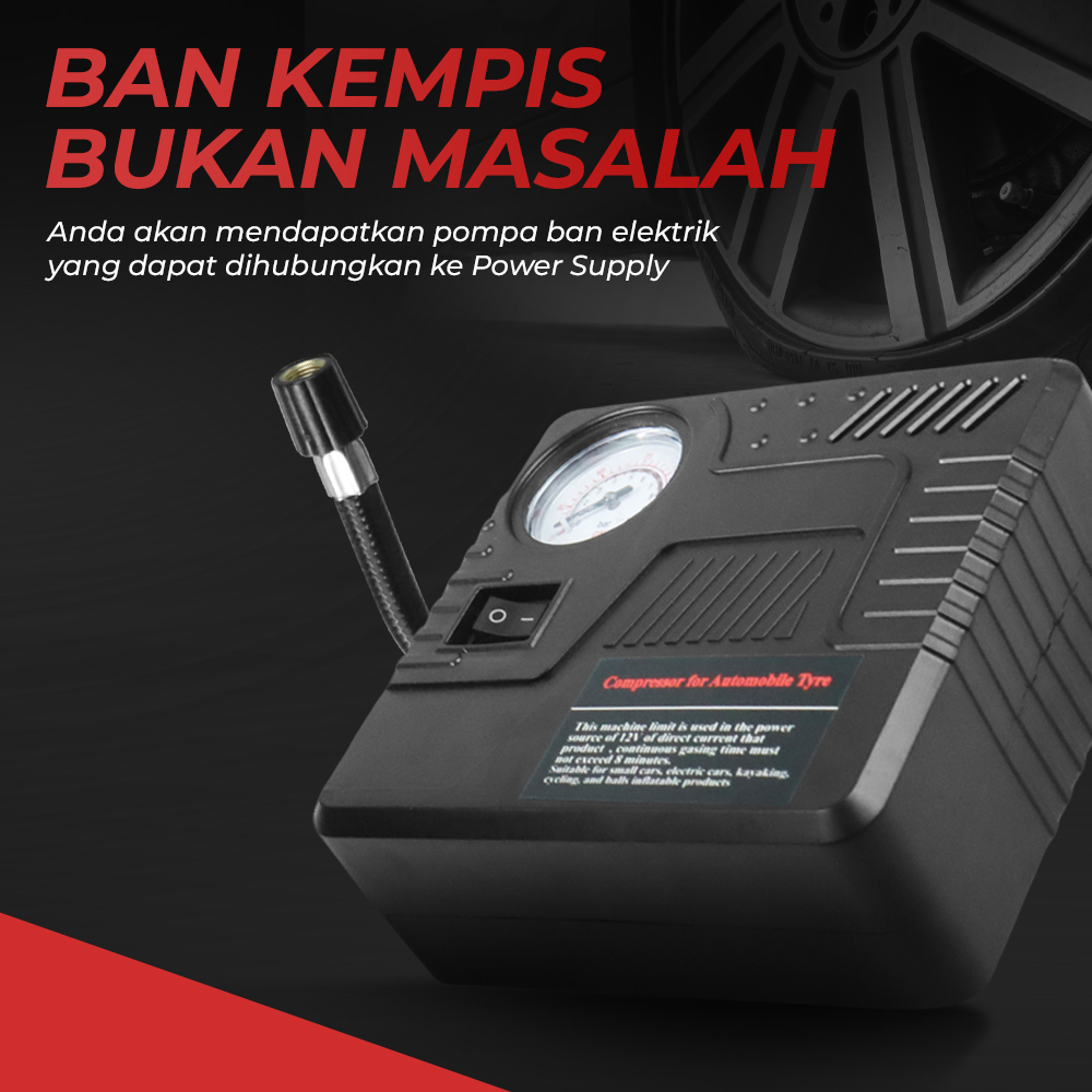 Jumper Aki Mobil Motor Starter Power Bank Pompa USB 12V 10000mAh