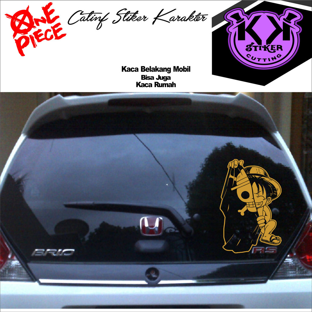STIKER/STICKER/CATING/CUTTING/SC.061/STIKER KACA MOBIL / STIKER KARAKTER/STIKER ONE FIECE/STIKER KAR