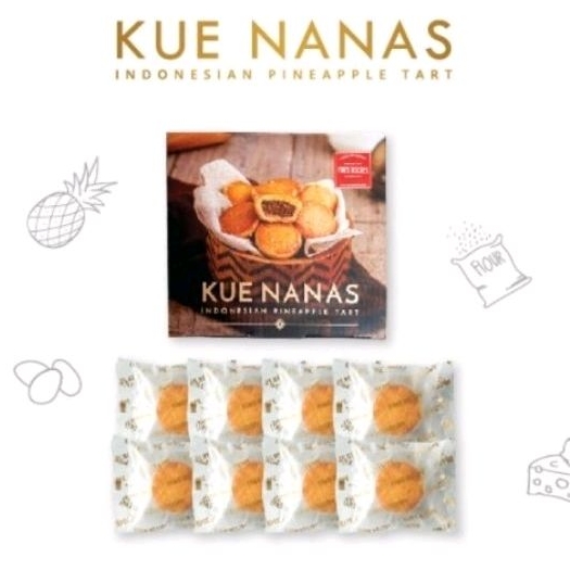 Fin's Recipe Kue Nanas Pineapple tart Kotak Oleh Oleh