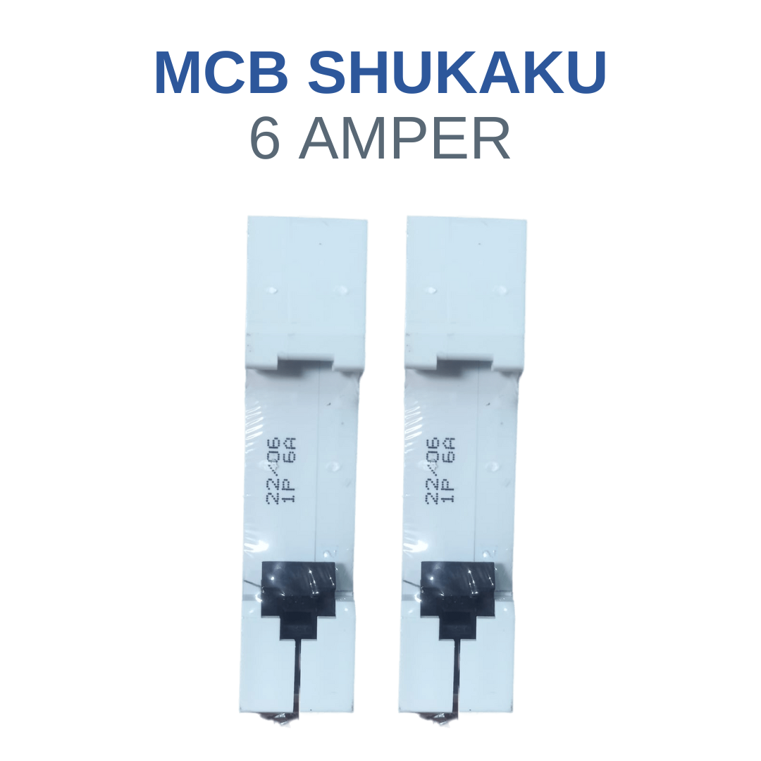 MCB 6A SHUKAKU MCB 6 AMPERE SAKLAR LISTRIK 1 PHASE MCB SHUKAKU 6 AMPER