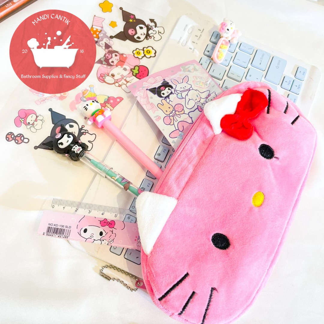 

PAKET ALAT TULIS SANRIO KOTAK PENSIL PENCIL CASE HELLO KITTY MELODY KEROPPI BUNDLE SET JEPITAN RAMBUT PENGHAPUS LUCU KADO UNIK STICKER PENGGGARIS PENA PEN PENSIL PENCIL