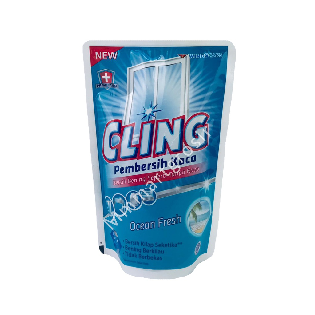 Wings / Cling / Pembersih Kaca / Ocean Fresh / 425ml