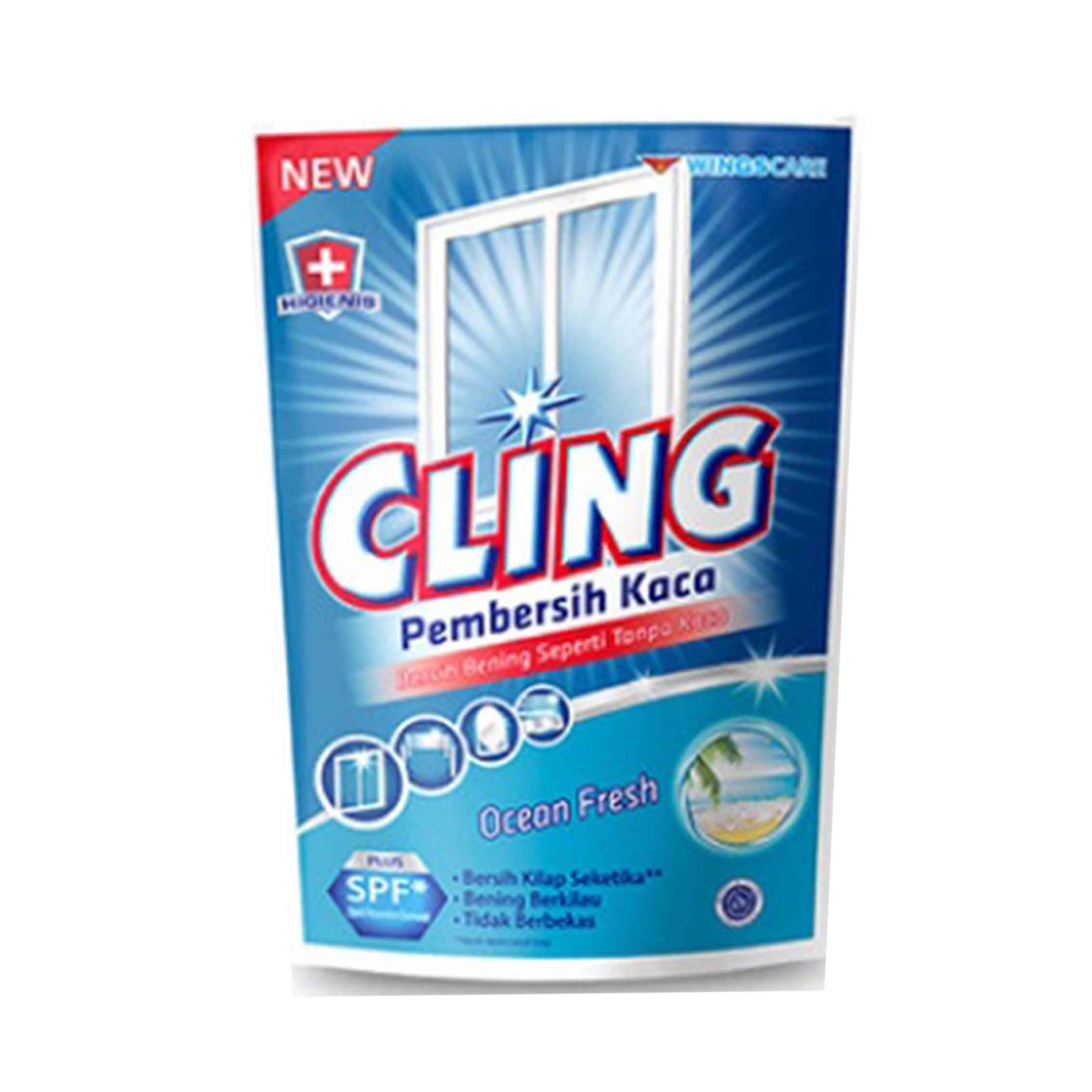 Wings / Cling / Pembersih Kaca / Ocean Fresh / 425ml