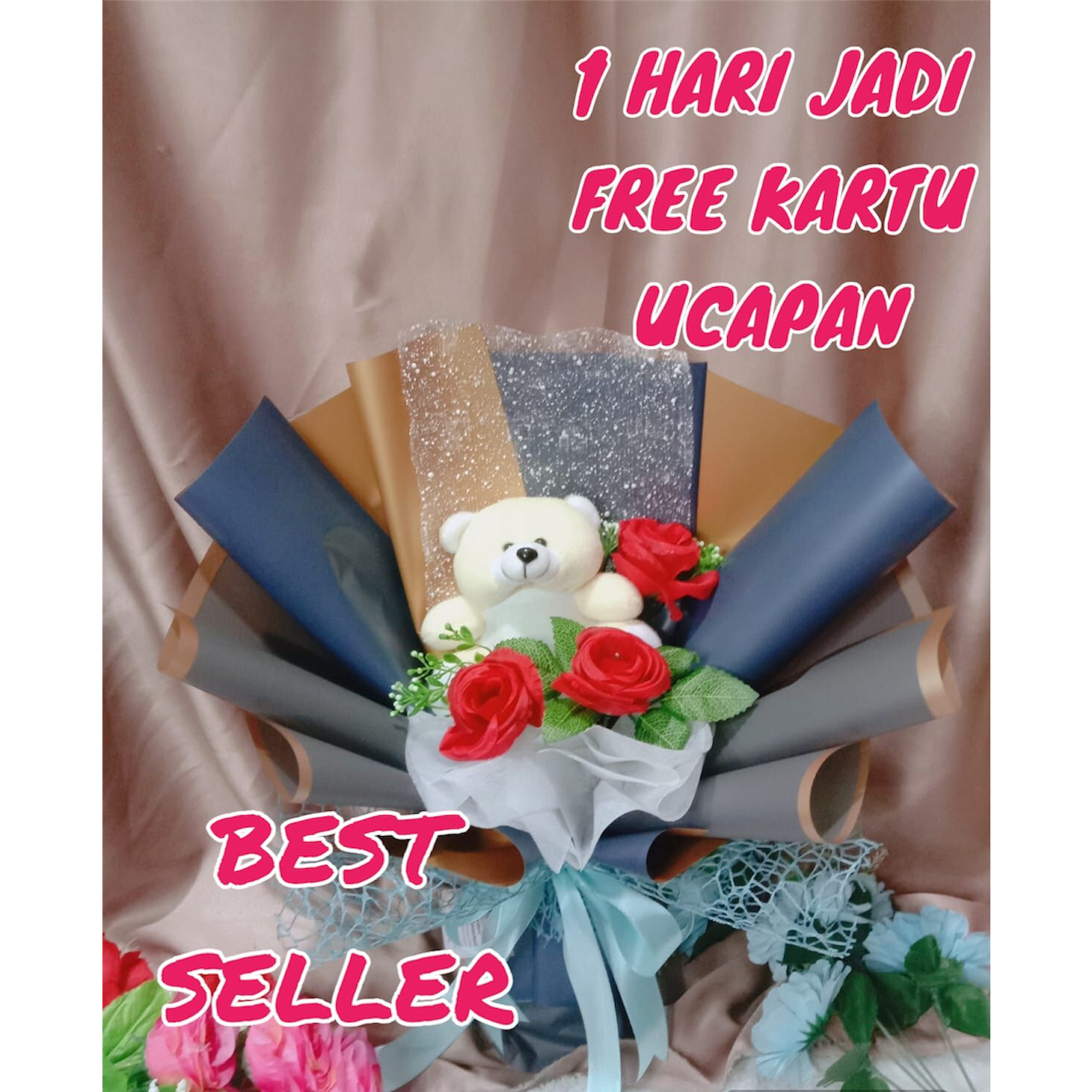

(READY) buket Boneka toga kado Hadiah gift box Wisuda Graduation sidang skripsi Perpisahan custom CELLOPHANE
