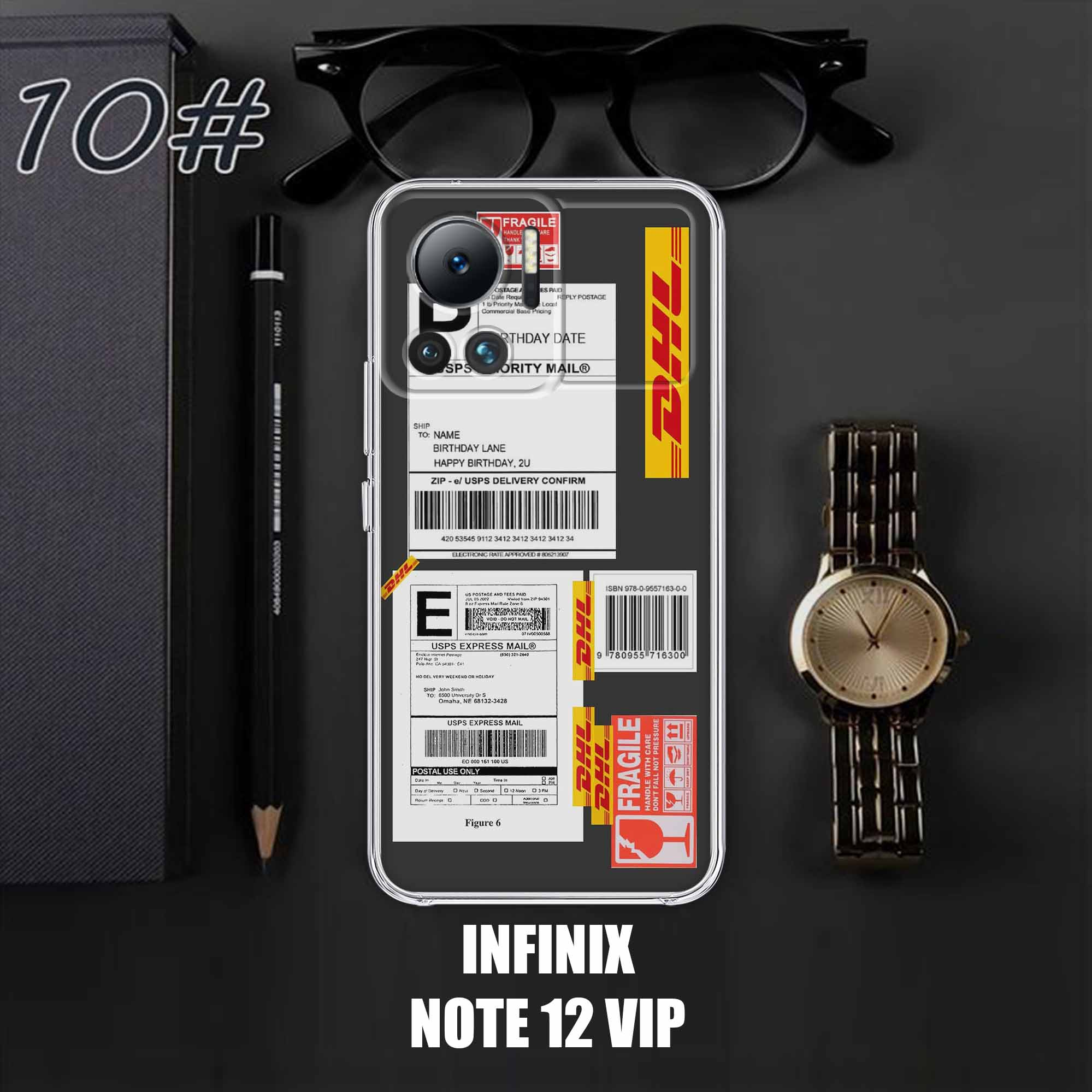 Case INFINIX NOTE 12 VIP 2023 Motif [DHL] Terlaris Casing INFINIX NOTE 12 VIP Terbaru Clear Case Pro