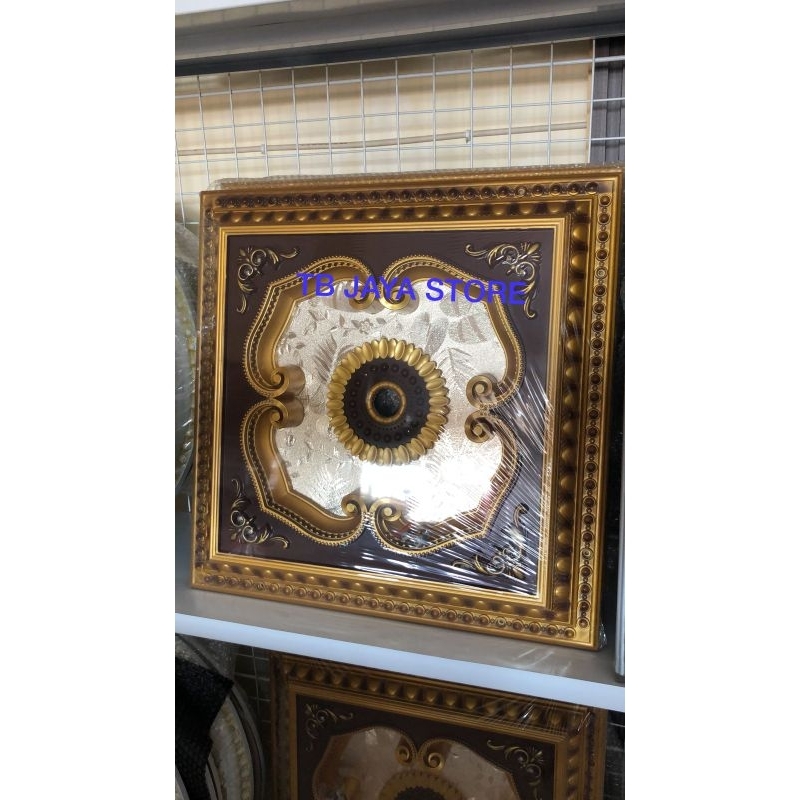 ORNAMEN PLAFON PVC UKURAN 60x60