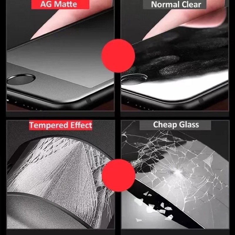 Tempered Glass Iphone Gaming Matte Anti Glare No Oil iPhone 6g 7 8+ SE XR XS 11 12 Mini 13 Pro Max 14 Plus