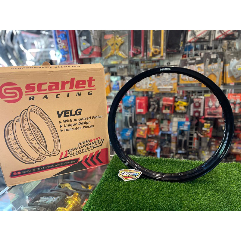 velg scarlet hitam glossy 160-17