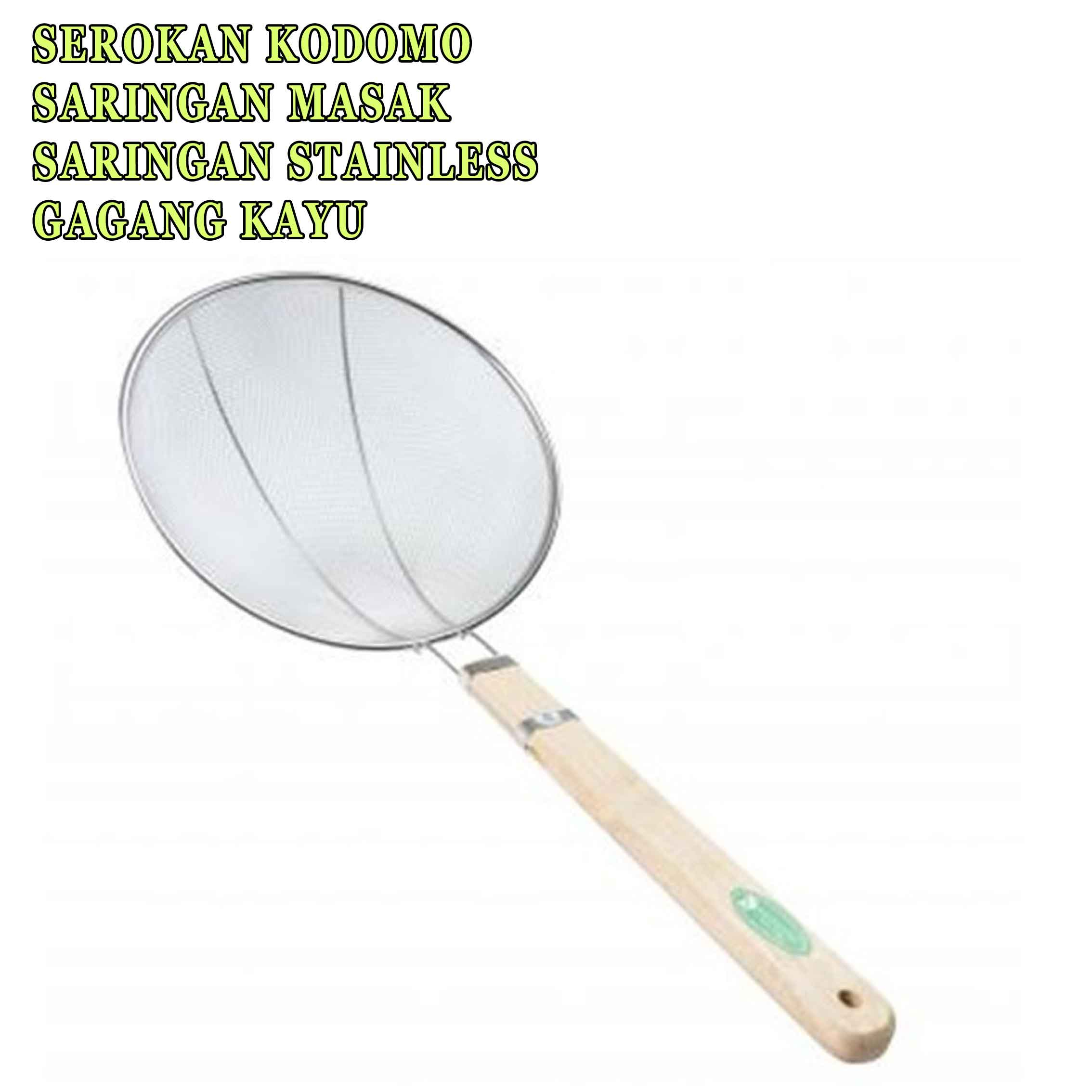 Saringan Gagang Kayu* Kodomo* Serokan Serbaguna* Saringan Stainless