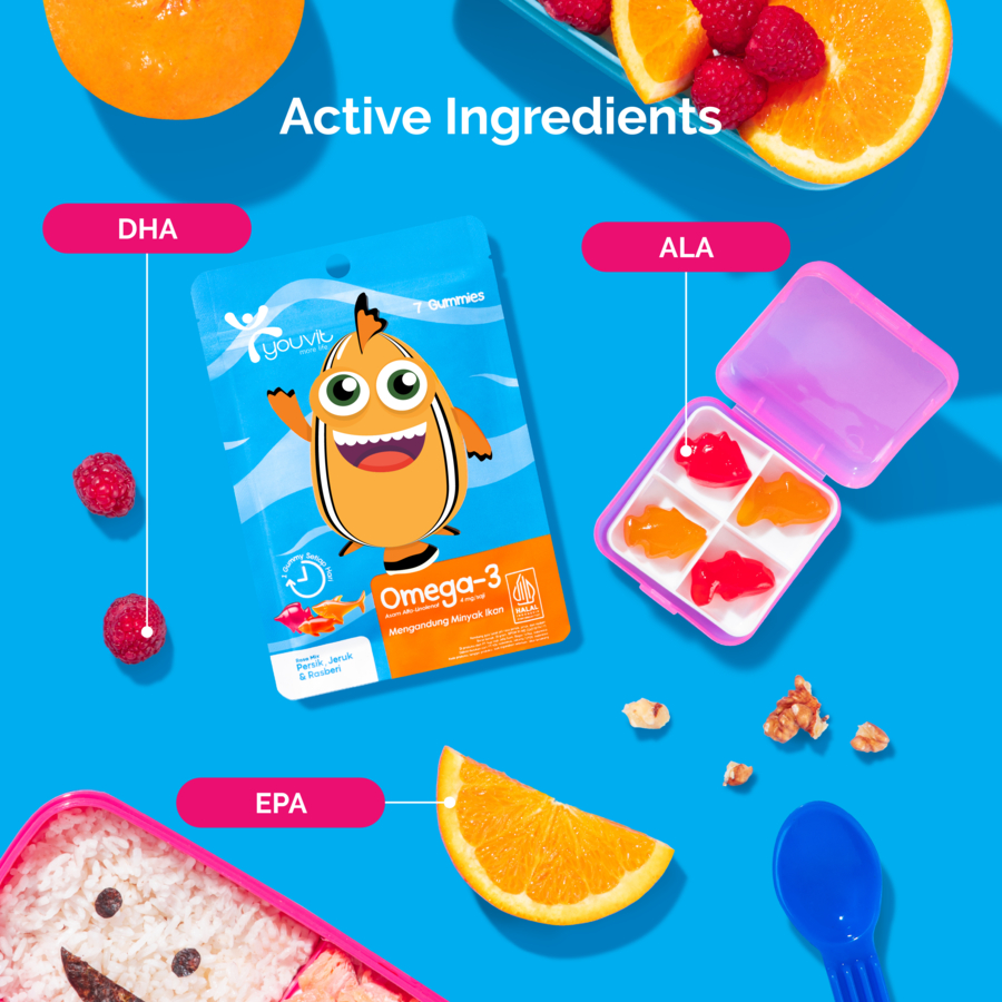 Youvit Omega- 3 Anak 7 Hari untuk Otak &amp; Mata Anak