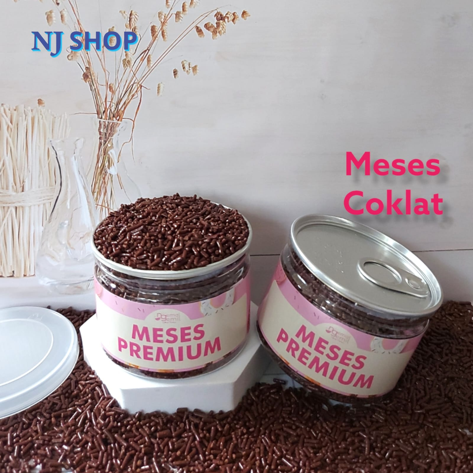 

[Coklat Original] - Can Meses Butiran Coklat Sprinkle Topping Kue Donut Bolu Kualitas Premium
