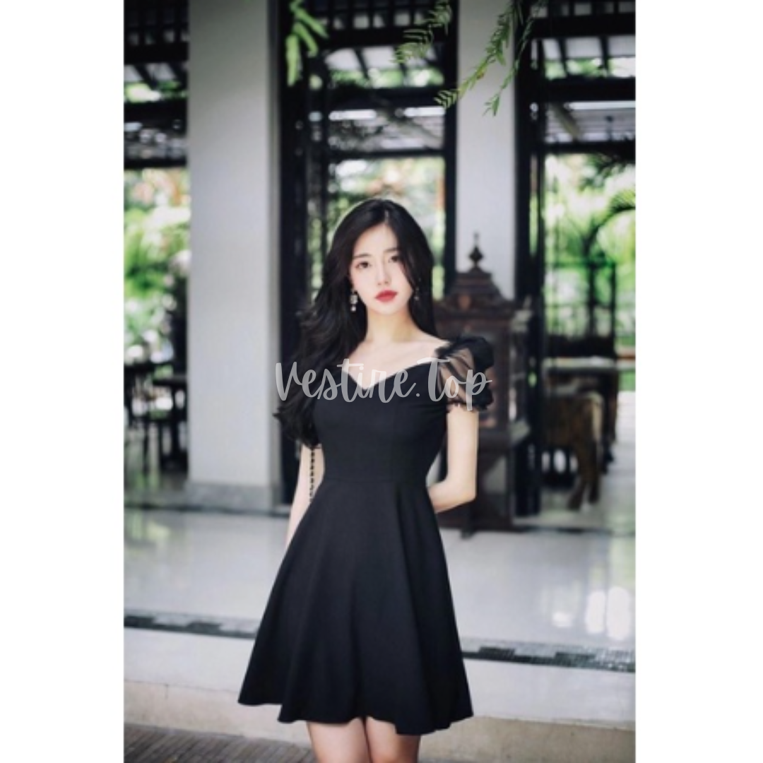 ETNIK | Baju Sabrina | Dress Sabrina Full Karet | Dress Wanita korea | Dress Pesta | Dress Jumbo | D